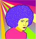 Disco diva - vector Royalty Free Stock Photo