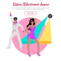 Disco and Electronic Dance Conceptual Banner