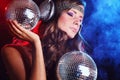 Disco girl Royalty Free Stock Photo