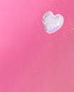 disco heart flying.love concept design.aesthetic heart design on a vibrant pink background.valentine holidays idea.happy festive