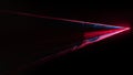Disco light show. Triangular-shaped laser with intense red and blue colors Royalty Free Stock Photo
