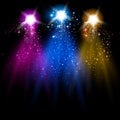 Disco light and Sparkling Royalty Free Stock Photo