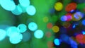 Disco lights blurred bokeh abstract backgrounds. Flashing colored lights in a blur. The bokeh effect. Dj matrix beam dmx