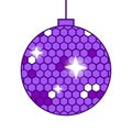 disco mirror ball icon vector Royalty Free Stock Photo