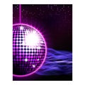 Disco music party poster background Royalty Free Stock Photo