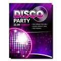 Disco music party poster background Royalty Free Stock Photo