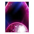 Disco music party poster background Royalty Free Stock Photo