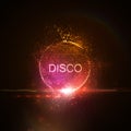 Disco neon sign.