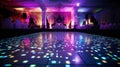 Disco party with a lively dance floor Royalty Free Stock Photo