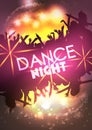 Disco Party Poster - Vector Illustration Royalty Free Stock Photo
