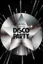 Disco party shiny banner