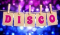 Disco party sign Royalty Free Stock Photo