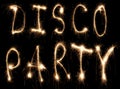 Disco party sparkler Royalty Free Stock Photo