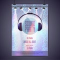 Disco poster sound party