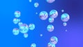 Disco shining and reflecting balls pattern or poster design promo Royalty Free Stock Photo