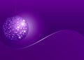 Disco Sphere Disco Sphere on Violet Background Royalty Free Stock Photo