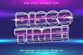 Disco Time editable text effect emboss 80s style