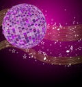 Disco tunes vector Royalty Free Stock Photo