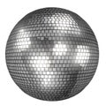 Discoball isolated on white background. Royalty Free Stock Photo