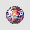 Discoball vector flat minimalistic isolated illustration