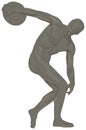 Discobolus vector illustration Royalty Free Stock Photo