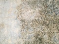 Discolored concrete