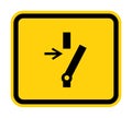 Disconnect Before Carrying Out Maintenance Or Repair Symbol Sign On black Background Isolate On White Background,Vector