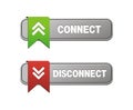 Disconnect connect buttons