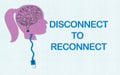 Disconnect to Reconnect, unplug from technology