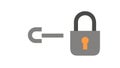 Disconnected Grey Padlock Icon for Broken Link, vector design Generative AI Royalty Free Stock Photo