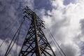 Disconnected powerline pylon Royalty Free Stock Photo