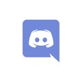 Discord logo editorial illustrative on white background