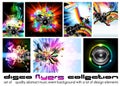 Discoteque Flyer - Set 6 Royalty Free Stock Photo
