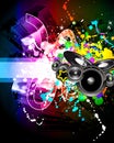 Discoteque Music Flyer Royalty Free Stock Photo