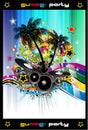 Discotheque Colorful Background for Flyers Royalty Free Stock Photo