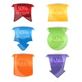Discount banner,tags or labels Royalty Free Stock Photo