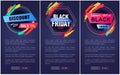 Discount Black Friday Web Page Vector Illustration Royalty Free Stock Photo