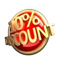 Discount button Royalty Free Stock Photo