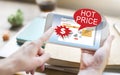 Discount Clearance Hot Price Promotion Concept Royalty Free Stock Photo