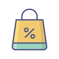 Discount fill inside vector icon which can easily modify or edit