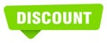 discount green sign isolated on transpatent background. discount sticker Royalty Free Stock Photo