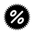 Discount Icon, Percentage Icon, Shopping Tags Outline Black, Discount Label, Pricing Tag, Retail Related Badges, Special Offer