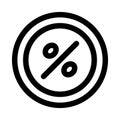 Discount Icon, Percentage Icon, Shopping Tags Outline Black, Discount Label, Pricing Tag, Retail Related Badges, Special Offer