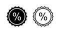 Discount icon . shopping tags. percentage icon