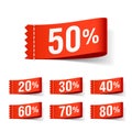 Discount labels Royalty Free Stock Photo