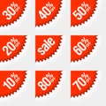 Discount labels Royalty Free Stock Photo