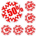 Discount labels Royalty Free Stock Photo