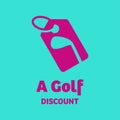 A Golf Discount Logo Royalty Free Stock Photo