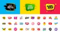Discount offer sale banners. Best deal price stickers. Flash special offer tag. Sale bubble coupon. Vector Royalty Free Stock Photo