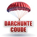 Discount Parachute Code isolated on white background Royalty Free Stock Photo